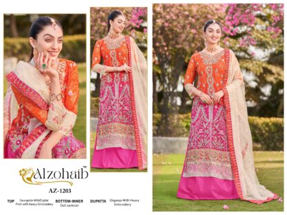 ALZOHAIB AZ 1203 PAKISTANI SUITS WITH PRICE