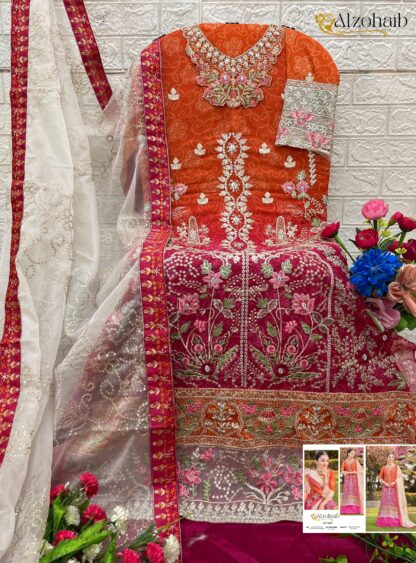 ALZOHAIB AZ 1203 PAKISTANI SUITS WITH PRICE - Image 2