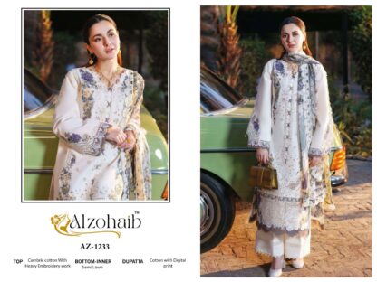 ALZOHAIB AZ 1233 PAKISTANI SALWAR SUITS ONLINE