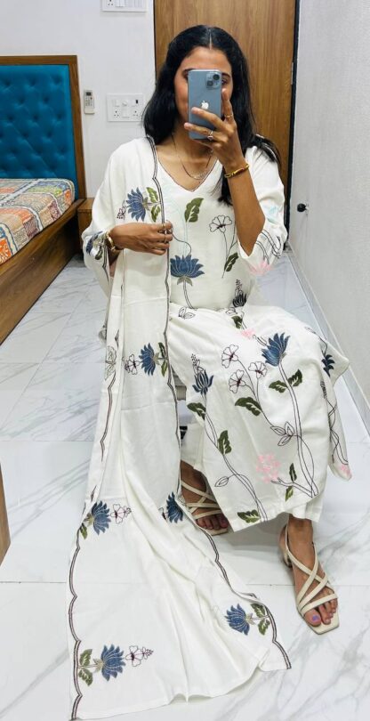 BE 343 KURTA PLAZZO AND DUPATTA SET ONLINE SHOPPING