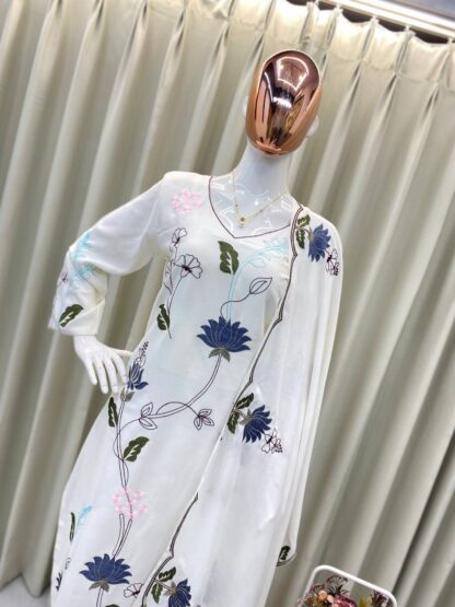 BE 343 KURTA PLAZZO AND DUPATTA SET ONLINE SHOPPING - Image 2