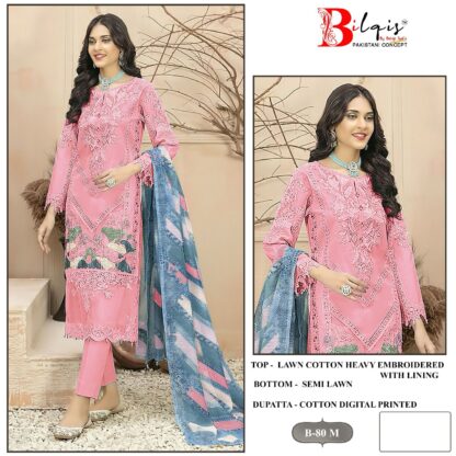 BILQIS B 80 D PAKISTANI SUITS SALE IN SURAT