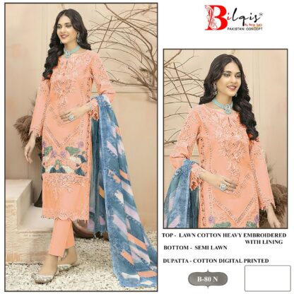 BILQIS B 80 N PAKISTANI SUIT AT BEST PRICE