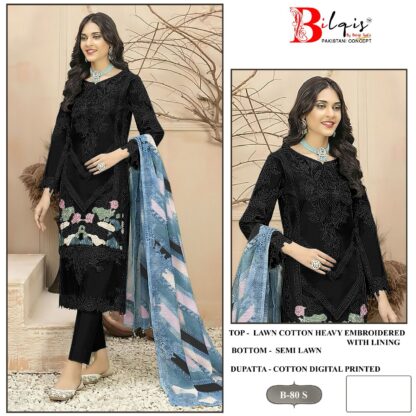 BILQIS B 80 S PAKISTANI SUITS WHOLESALE PRICE