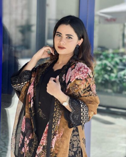 HAZZEL 0109 FIRUDOSE PAKISTANI SINGLE PIECE ONLINE WHOLESALE - Image 5