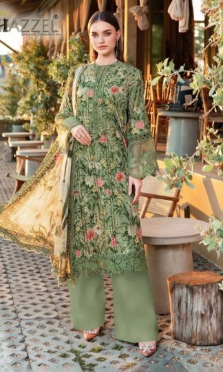 HAZZEL 11002 MARIA.B CHIKANKARI COTTON COLLECTION -11 PAKISTANI SUITSHAZZEL 11002 MARIA.B CHIKANKARI COTTON COLLECTION -11 PAKISTANI SUITS