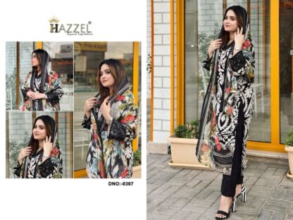 HAZZEL MARIA.B 307 PAKISTANI SUITS LATEST COLLECTION - Image 2