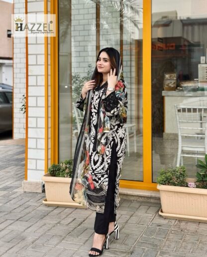 HAZZEL MARIA.B 307 PAKISTANI SUITS LATEST COLLECTION - Image 5