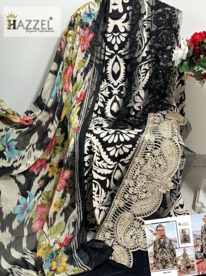 HAZZEL MARIA.B 307 PAKISTANI SUITS LATEST COLLECTION - Image 6