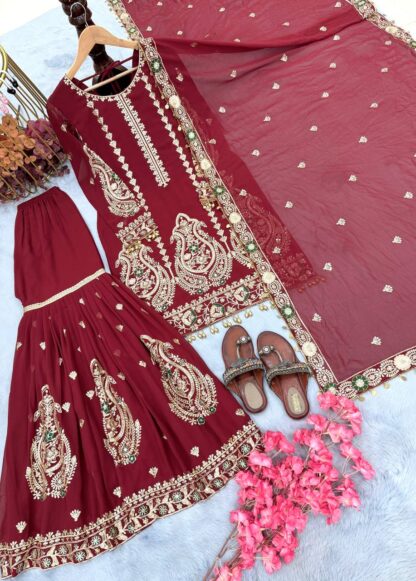 HEAVY READUYMADE PAKISTANI SUITS PD 1104 - Image 2