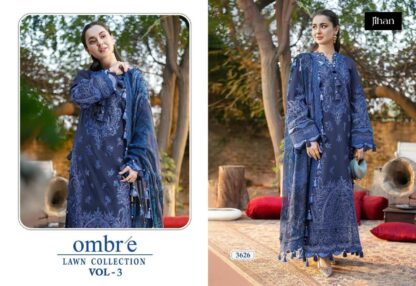 JIHAN 3626 FIRDOUS OMBRE LAWN COLLECTION VOL -3 SUITS ONLINE JIHAN 3626 FIRDOUS OMBRE LAWN COLLECTION VOL -3, PAKISTANI SUITS AT THE BEST PRICE, SALWAR KAMEEZ WHOLESALE, SALWAR SUITS IN SINGLE  JIHAN, Pakistani Suits, Salwar Kameez, Single, Suits
