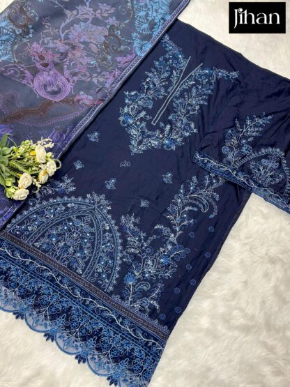 JIHAN 3626 FIRDOUS OMBRE LAWN COLLECTION VOL -3 SUITS ONLINE JIHAN 3626 FIRDOUS OMBRE LAWN COLLECTION VOL -3, PAKISTANI SUITS AT THE BEST PRICE, SALWAR KAMEEZ WHOLESALE, SALWAR SUITS IN SINGLE  JIHAN, Pakistani Suits, Salwar Kameez, Single, Suits