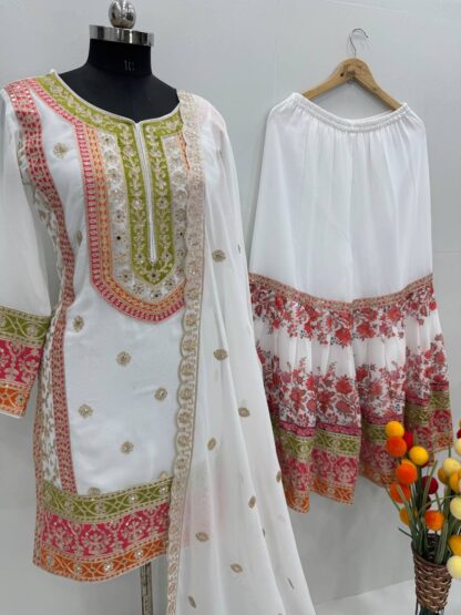 KF 1680 WHITE LATEST DESIGNER SALWAR SUITS ONLINE - Image 6