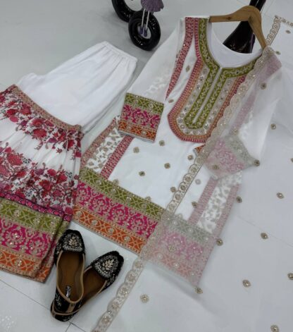 KF 1680 WHITE LATEST DESIGNER SALWAR SUITS ONLINE - Image 4