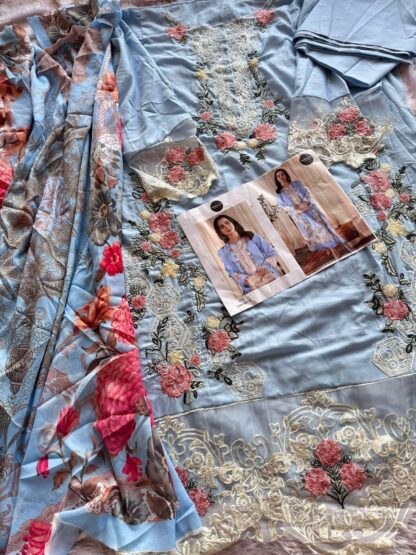MEHBBOB TEX 1587 F MARIA B EMB LAWN PAKISTANI SALWAR SUITS ONLINE KURTIS WHOLESALER, MEHBBOB TEX 1587 F MARIA B EMB LAWN  MEHBOOB TEX, Single, Suits