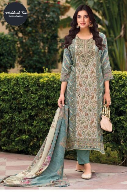 MEHBBOB TEX 1652 PAKISTANI SUIT AT BEST PRICE KURTIS WHOLESALER, MEHBBOB TEX 1652  MEHBOOB TEX, Single, Suits