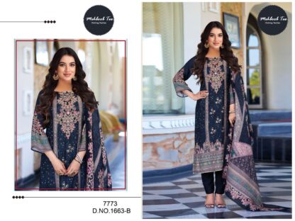 MEHBBOB TEX 1663 B DESIGNER PAKISTANI SUITS ONLINE