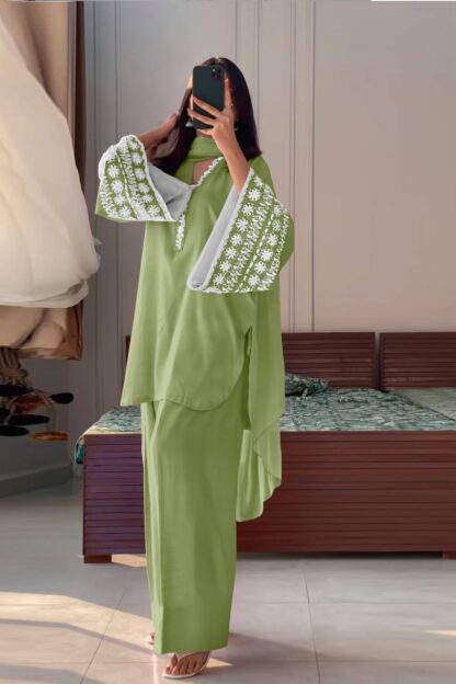 PD 1095 LIGHT GREEN KURTIS WITH PLAZZO COLLLECTION ONLINE