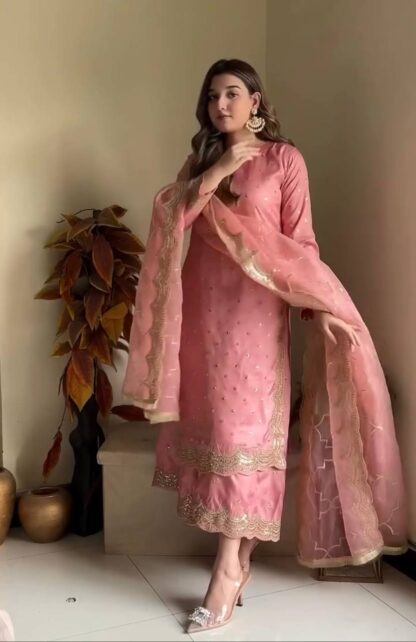PD1100 ROMAN SILK TOP PLAZZO & DUPATTA SET ONLINE