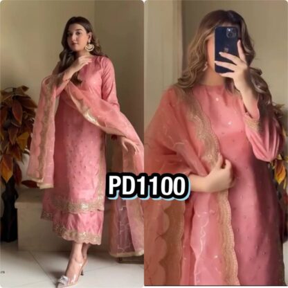 PD1100 ROMAN SILK TOP PLAZZO & DUPATTA SET ONLINE