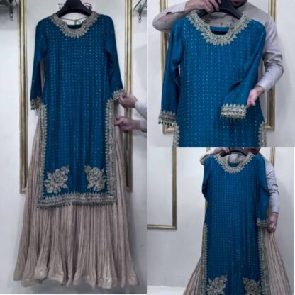 PD1106 SILK TOP LEHENGA & DUPATTA SET ONLINE WHOLESALE (7)