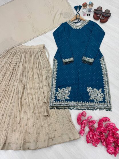 PD1106 SILK TOP LEHENGA & DUPATTA SET ONLINE WHOLESALE - Image 10