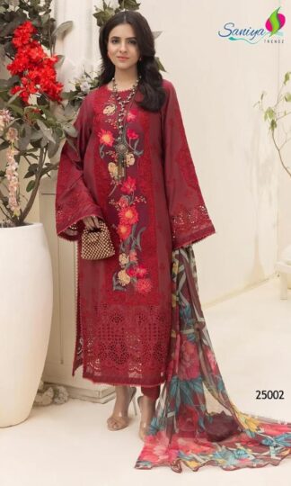 SANIYA TRENDZ 25002 MINI ZARIA-25 PAKISATNI SUITS WITH PRICESANIYA TRENDZ 25002 MINI ZARIA-25 PAKISATNI SUITS WITH PRICE
