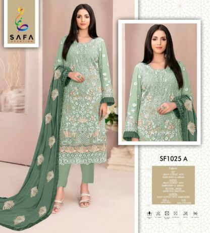 SAFA CREATION SF 1025 A PAKISTANI SUITS FOR WOMEN - Image 2