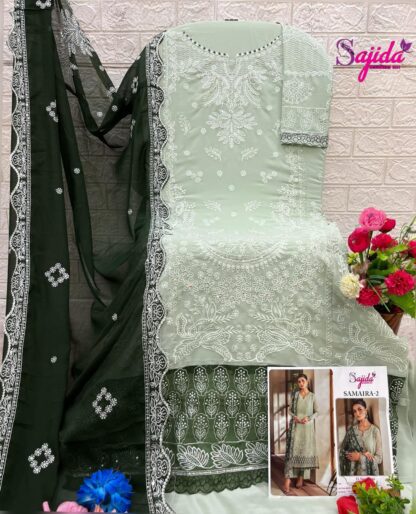 SAJIDA SD 1036 SAMIAR -VOL-2 PAKISTANI SUITS AT BEST PRICE - Image 2