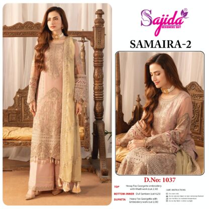 SAJIDA SD 1037 SAMIAR -VOL-2 PAKISTANI SUITS ONLINE INDIA