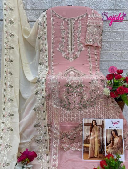 SAJIDA SD 1037 SAMIAR -VOL-2 PAKISTANI SUITS ONLINE INDIA - Image 2