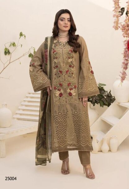SANIYA TRENDZ 25004 MINI ZARIA-25 PAKISTANI SUITS ONLINE SUPPLIER