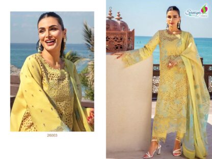 SANIYA TRENDZ 26003 RANG RASIYA VOL-26 PAKISTANI SUITS WITH PRICE - Image 5