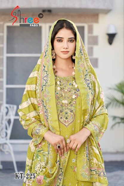 SHREE FABS KT 225 DESIGNER PAKISTANI SUITS WITH PRICE - Image 2