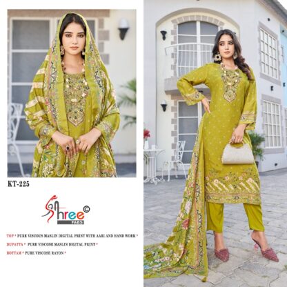 SHREE FABS KT 225 DESIGNER PAKISTANI SUITS WITH PRICE - Image 3