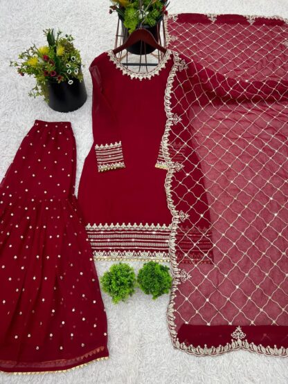 SRK 5261 SALWAR KAMEEZ WITH PLAZZO SET BEST QUALITY PAKISTANI SUITS, PAKISTANI SALWAR KAMEEZ, PAKISTANI SUITS AT MANUFACTURER PRICE, PAKISTANI SUITS BEST PRICE, PAKISTANI SUITS COLLECTION, PAKISTANI SUITS IN SINGLE, PAKISTANI SUITS IN SURAT, PAKISTANI SUITS MANUFACTURER IN SURAT, PAKISTANI SUITS ONLINE SHOPPING, PAKISTANI SUITS ONLINE SHOPPING IN INDIA, PAKISTANI SUITS WHOLESALE, PAKISTANI SUITS WHOLESALE DELHI, SRK 5262 SALWAR KAMEEZ WHOLESALER SURAT  MEHBOOB TEX, Pakistani Suits, Salwar Kameez, SEMI STITCHED, Single, Suits, ZIAAZ DESIGNER, ZIAAZ DESIGNS