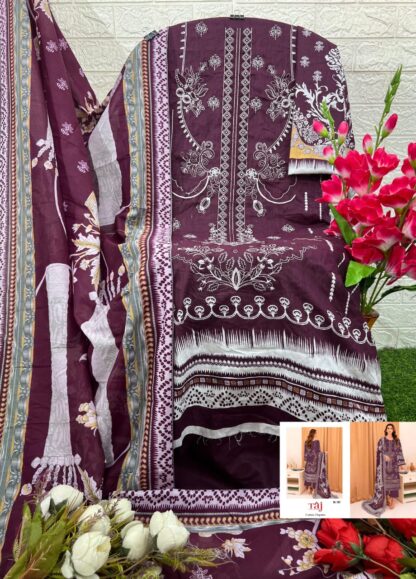 TAJ CREATION 587 DESIGNER PAKISTANI SUITS ONLINE - Image 2