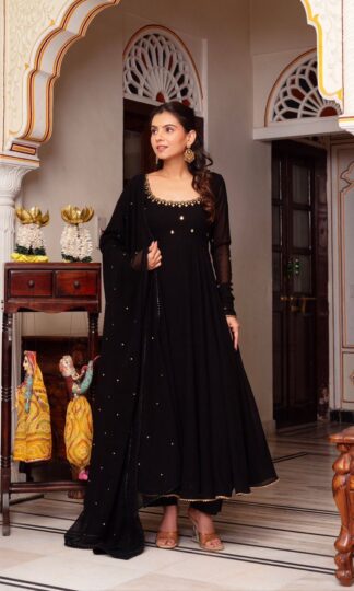 THE LIBAS COLLECTION 5822 BLACK SIMPLE GOWN FOR WOMENTHE LIBAS COLLECTION 5822 BLACK SIMPLE GOWN FOR WOMEN