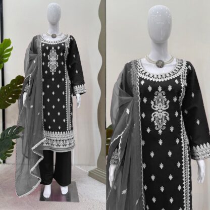 THE LIBAS COLLECTION 5861 BLACK SALWAR SUITS ONLINE WHOLESALE - Image 3