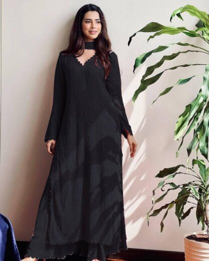 BE 170 BLACK RICH COMBINATION TOP PLAZO WITH DUPATT