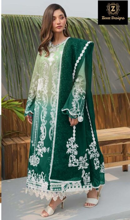 ZIAAZ DESIGNS 542 C SEMI STITCHED PAKISTANI SUITS ONLINE INDIA