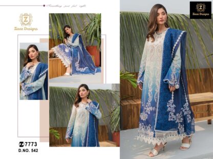 ZIAAZ DESIGNS 542 SEMI STITCHED PAKISTANI SUITS WITH PRICE