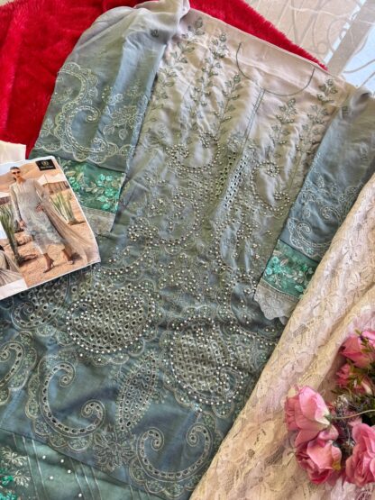 ZIAAZ DESIGNS 884 SEMI STITCHED PAKISTANI SUITS ONLINE SUPPLIER - Image 4