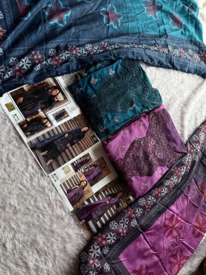 ZIAAZ DESIGNS 887 SEMI STITCHED PAKISATNI SUITS WITH PRICE
