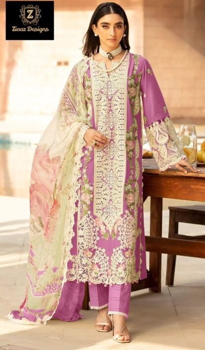 ZIAAZ DESIGNS 894 B SEMI STITCHED PAKISTANI SUITS WITH PRICE