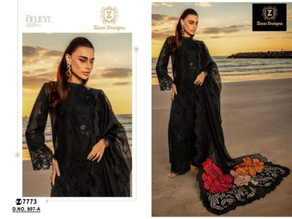 ZIAAZ DESIGNS 907 A PAKISTANI SUITS ONLINE WHOLESALE