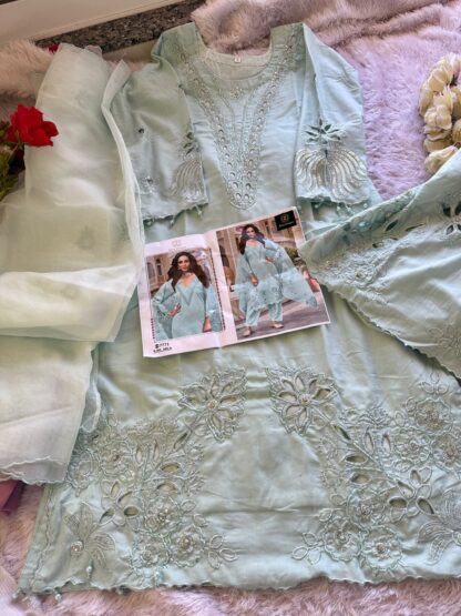 ZIAAZ DESIGNS 908 A PAKISTANI SUITS ONLINE SHOPPING - Image 5