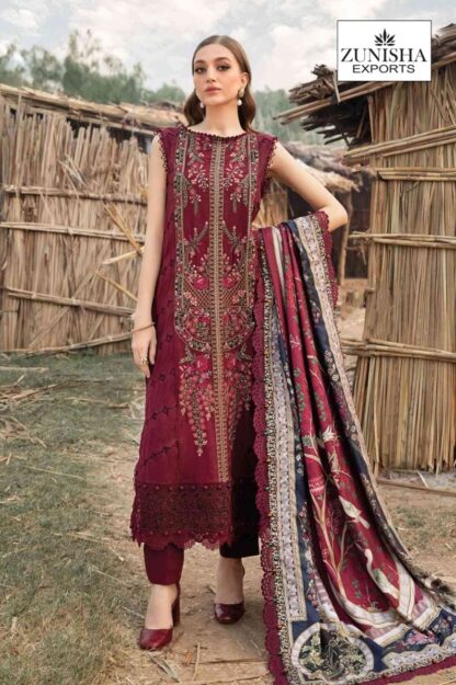ZUNISHA 1013 MARIA B EMB RAYON COLLECTION PAKISATNI SUITS WITH PRICE
