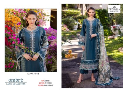 ZUNISHA 1013 OMBRE LOWN COLLECTION PAKISTANI SUITS ONLINE