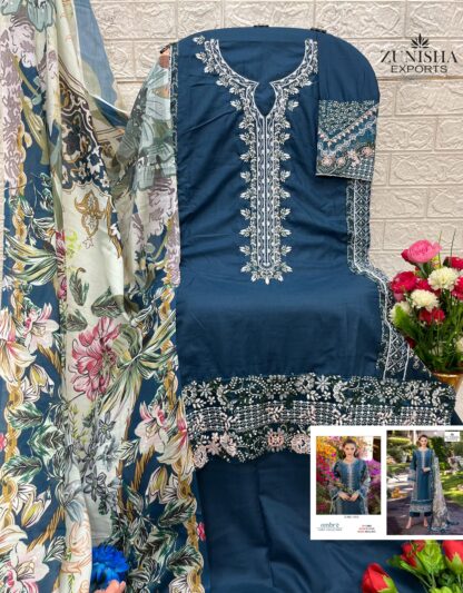 ZUNISHA 1013 OMBRE LOWN COLLECTION PAKISTANI SUITS ONLINE - Image 2